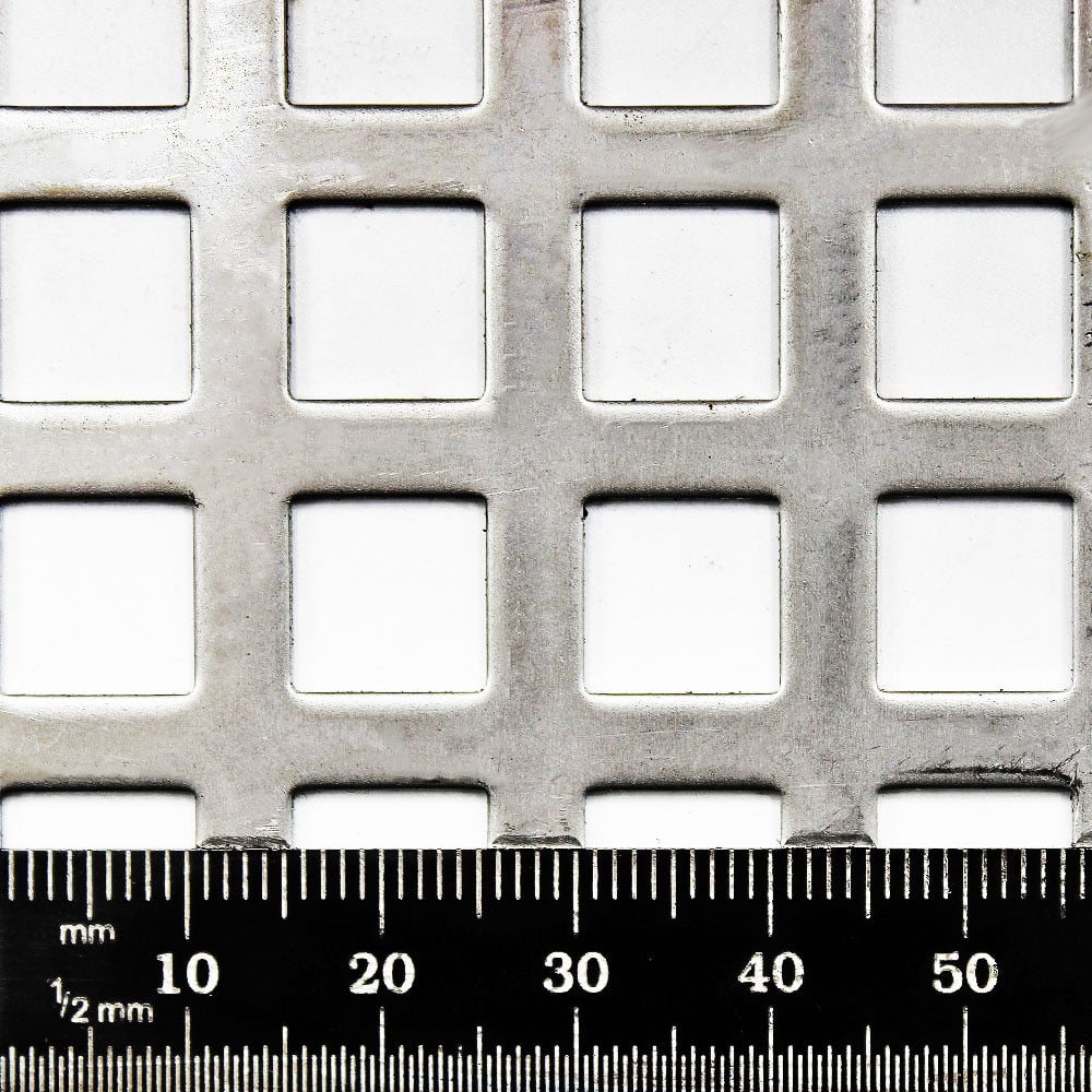 10mm Square Hole - 12mm Triangular Pitch - 1.5mm Thickness - SS304
